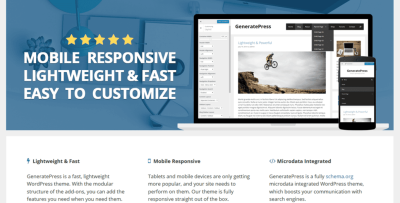 GeneratePress multipurpose woocommerce theme