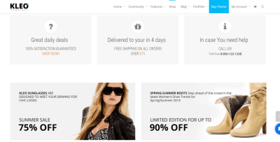 KLEO multipurpose woocommerce theme