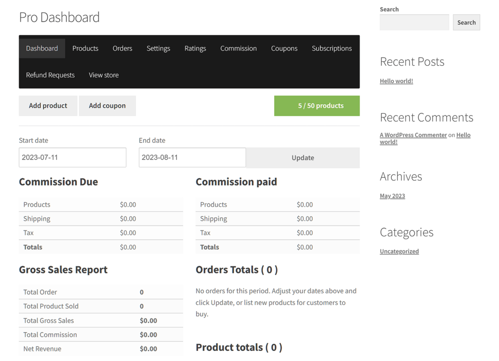 A good WooCommerce marketplace gives vendors control over their orders