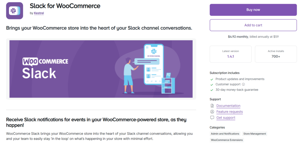 Purchase Slack for WooCommerce