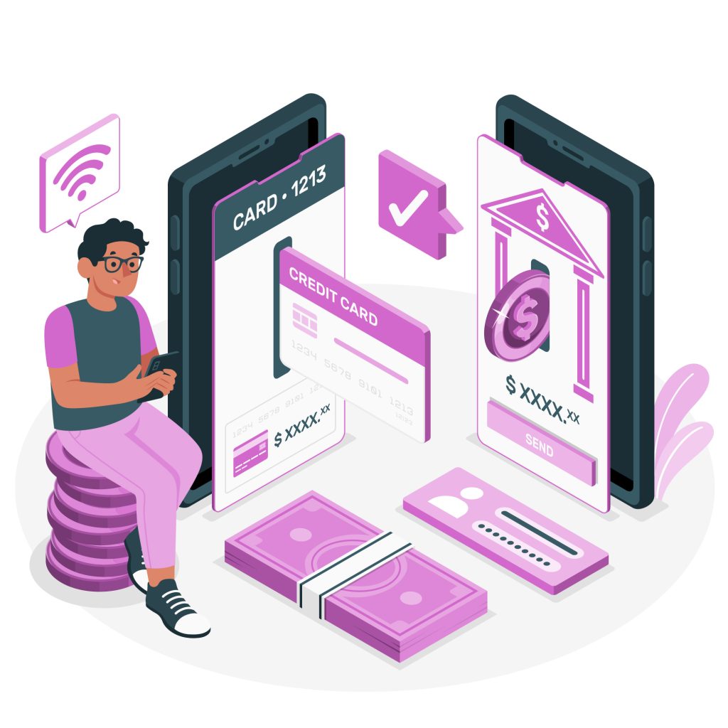 An illustration showing a comparison of different payment gateway providers