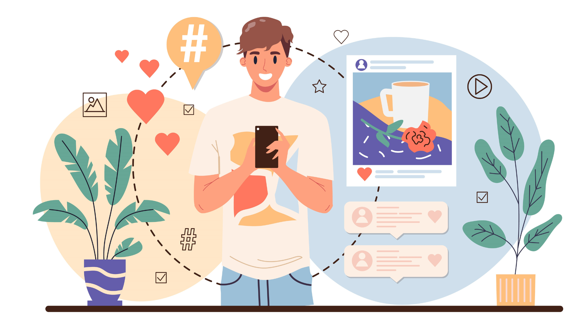 Illustration depicting best practices for marketplace content creation