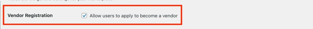 WCV - General Settings - Vendor Registration
