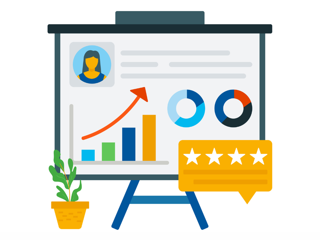 Illustration showing the assessment of vendor performance 