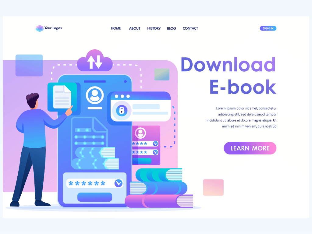 Download eBook landing page offering a free eBook